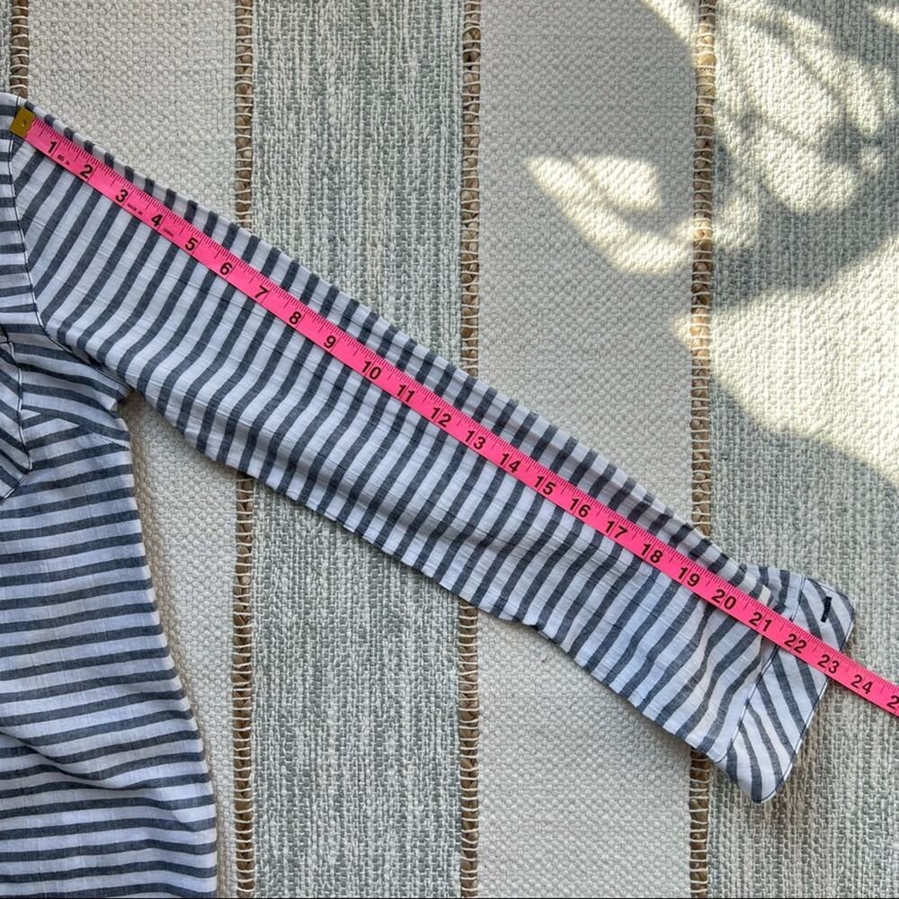 Mountain Hardwear Berryessa Blue White Striped Pullover Shirt Women’s XS - Picture 7 of 9